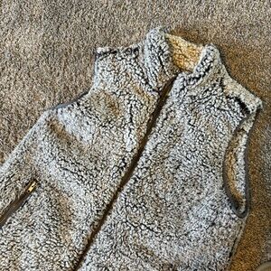 Fluffy Sherpa Zippered Vest